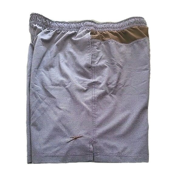 Speedo Men's (L) Blue Back Zip Pocket Swim Trunks Board Shorts - Picture 1 of 6